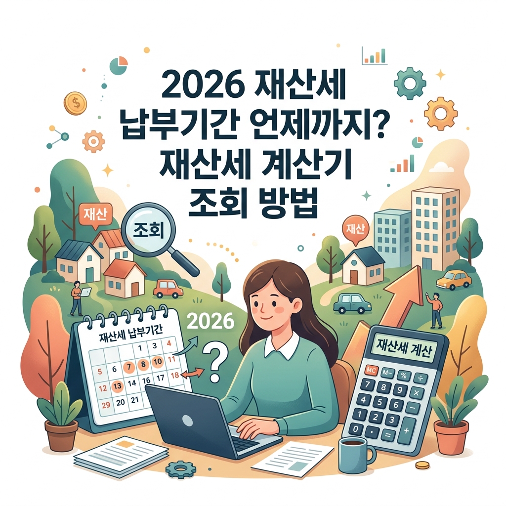 ai thumbnail illustration 2026 재산세 납부기간 언제까지 재산세 계산기 조회 방법 1792153855