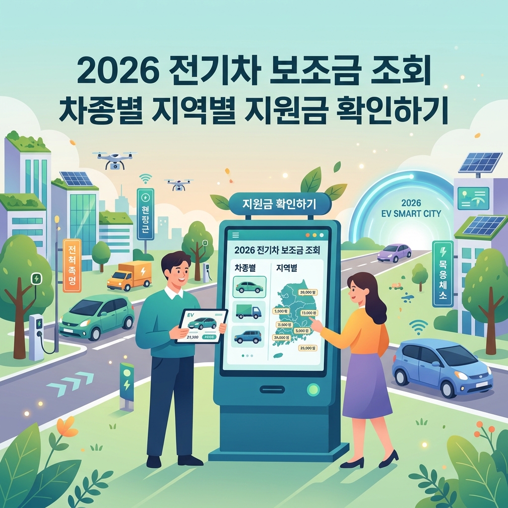 ai thumbnail illustration 2026 전기차 보조금 조회 차종별 지역별 지원금 확인하기 1793169671