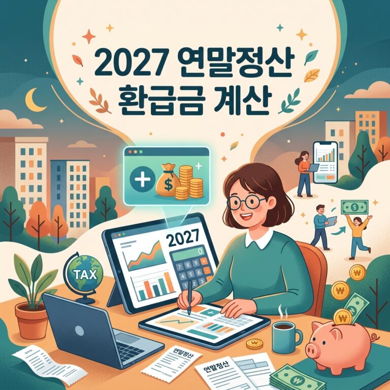 ai thumbnail illustration 2027 연말정산 환급금 계산 1792531366