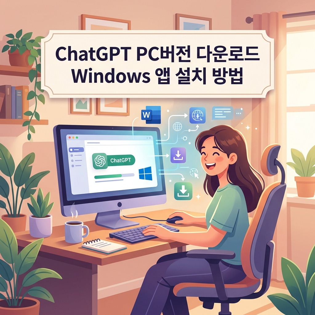ai thumbnail illustration ChatGPT PC버전 다운로드 Windows 앱 설치 방법 1792528692