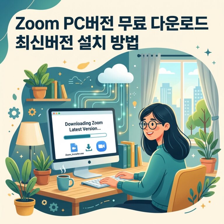 Zoom PC버전 무료 다운로드 최신버전 설치 방법