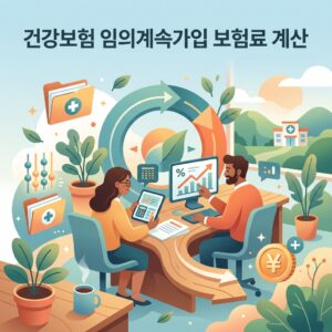 ai thumbnail illustration 건강보험 임의계속가입 보험료 계산 1792532503