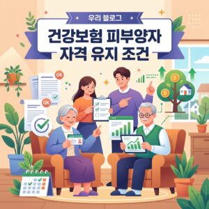 ai thumbnail illustration 건강보험 피부양자 자격 유지 조건 1792064386