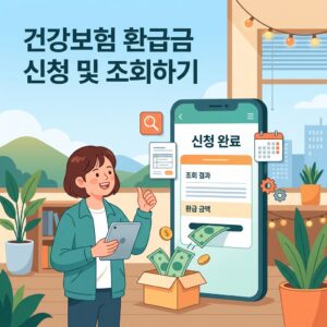 ai thumbnail illustration 건강보험 환급금 신청 및 조회하기 1791928074