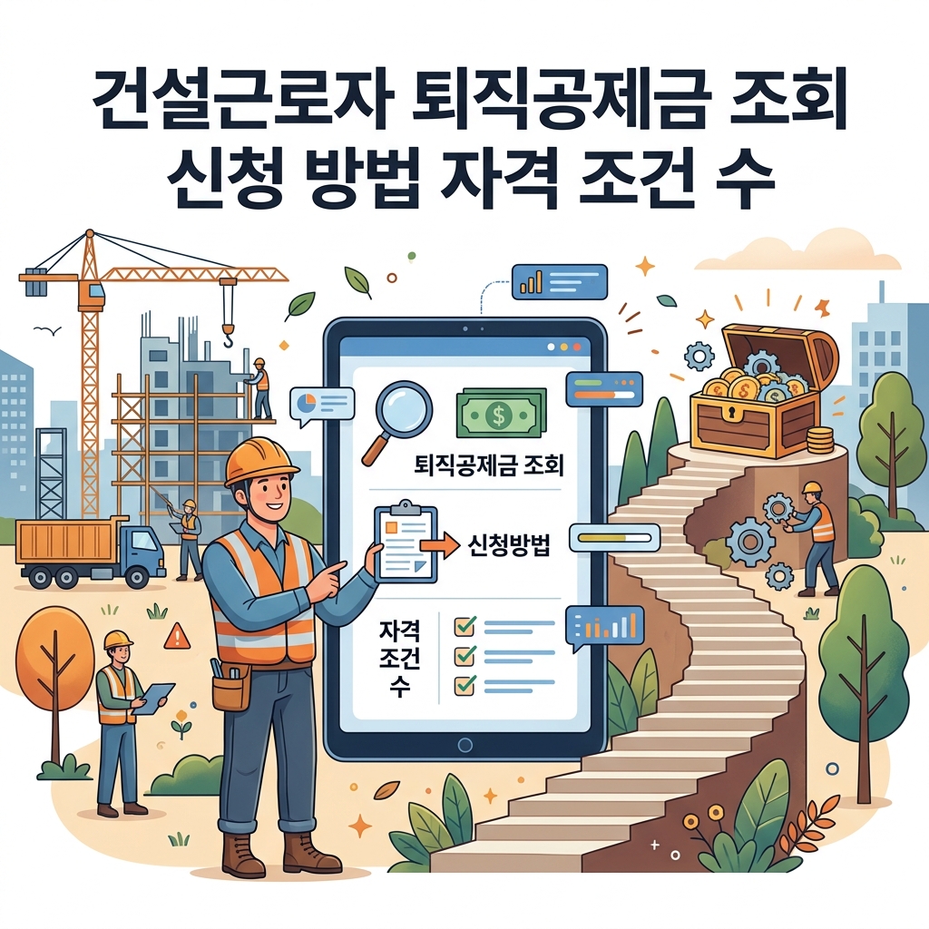 ai thumbnail illustration 건설근로자 퇴직공제금 조회 신청 방법 자격 조건 수 1791925200