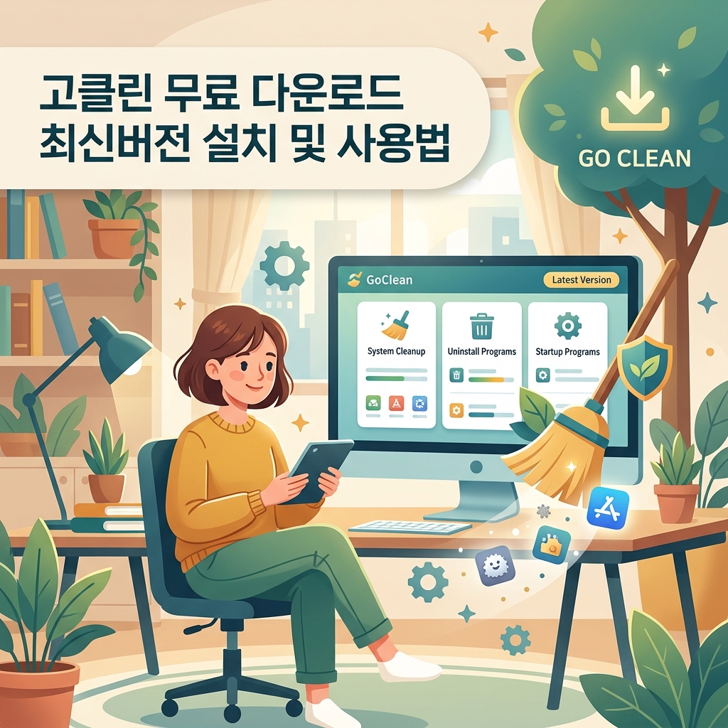 ai thumbnail illustration 고클린 무료 다운로드 최신버전 설치 및 사용법 1792470013