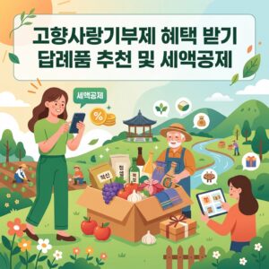 ai thumbnail illustration 고향사랑기부제 혜택 받기 답례품 추천 및 세액공제 1791929074