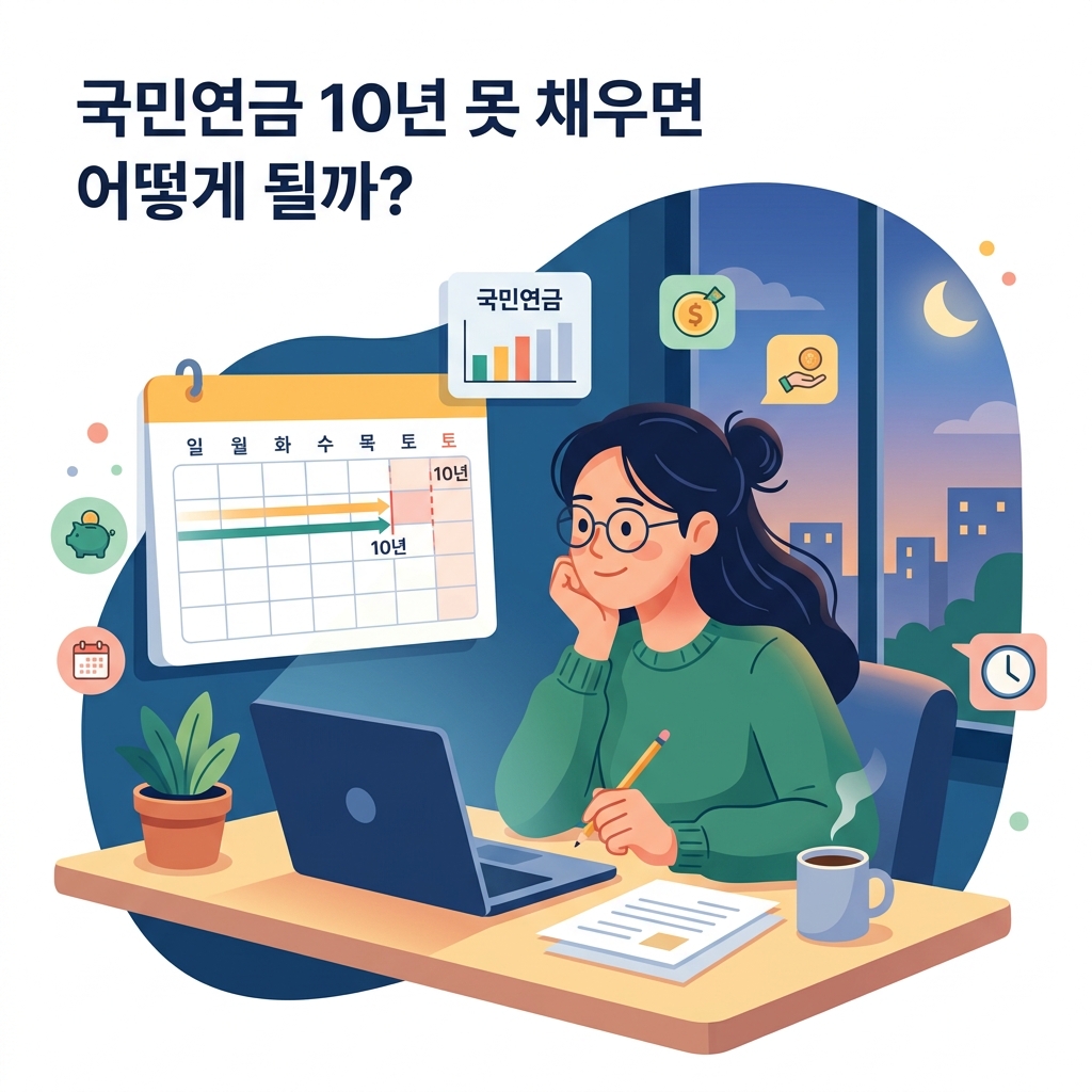 ai thumbnail illustration 국민연금 10년 못 채우면 어떻게 될까 1792066633