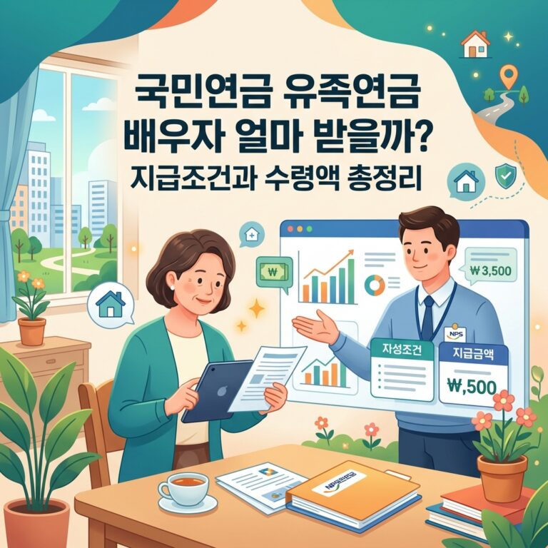 ai thumbnail illustration 국민연금 유족연금 배우자 얼마 받을까 지급조건과 수령액 총정리 1792394472