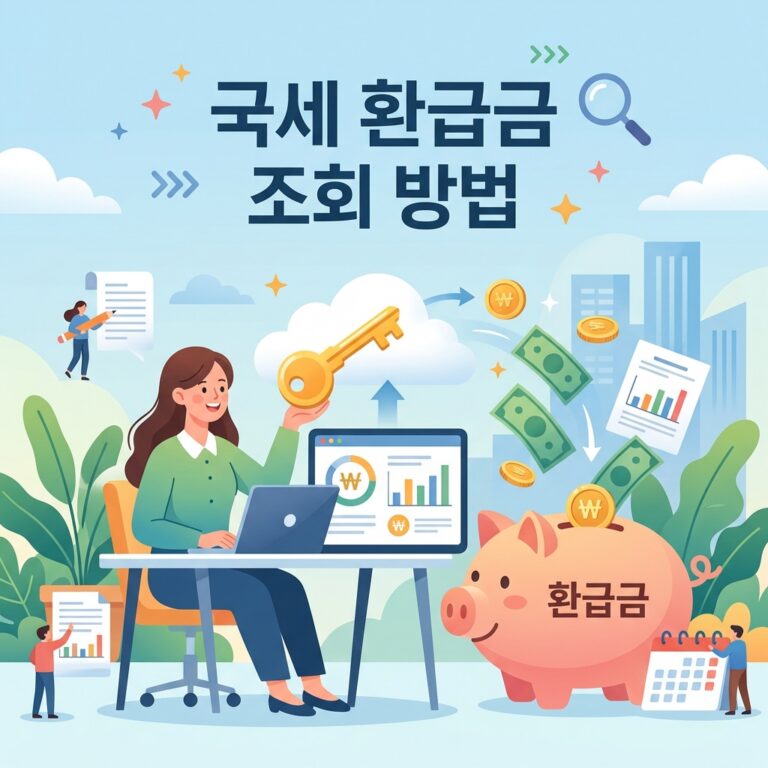 ai thumbnail illustration 국세 환급금 조회 방법 1792208843