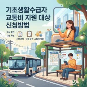 ai thumbnail illustration 기초생활수급자 교통비 지원 대상 신청방법 1792324020