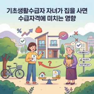 ai thumbnail illustration 기초생활수급자 자녀가 집을 사면 수급자격에 미치는 영향 1792067953