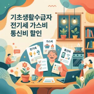 ai thumbnail illustration 기초생활수급자 전기세 가스비 통신비 할인 1792324206
