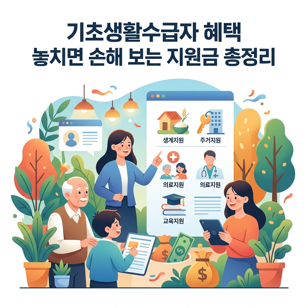 ai thumbnail illustration 기초생활수급자 혜택 놓치면 손해 보는 지원금 총정리 1792324905