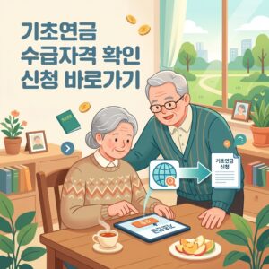ai thumbnail illustration 기초연금 수급자격 확인 신청 바로가기 1792068103