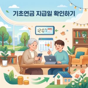 ai thumbnail illustration 기초연금 지급일 확인하기 1792565973
