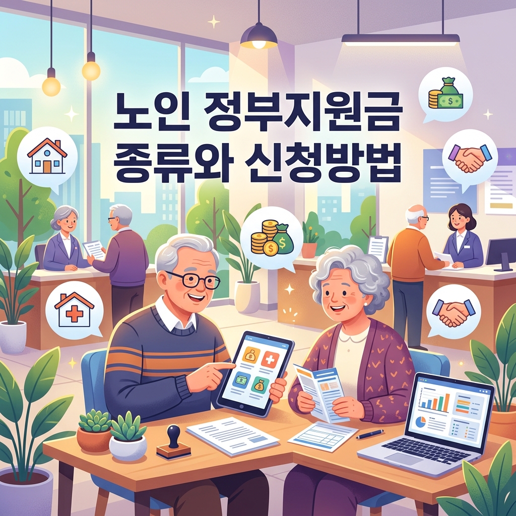 ai thumbnail illustration 노인 정부지원금 종류와 신청방법 1792325357