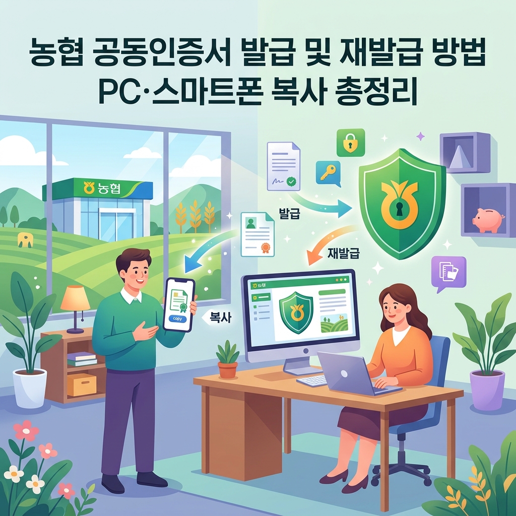 ai thumbnail illustration 농협 공동인증서 발급 및 재발급 방법 PC·스마트폰 복사 총정리 1793172068