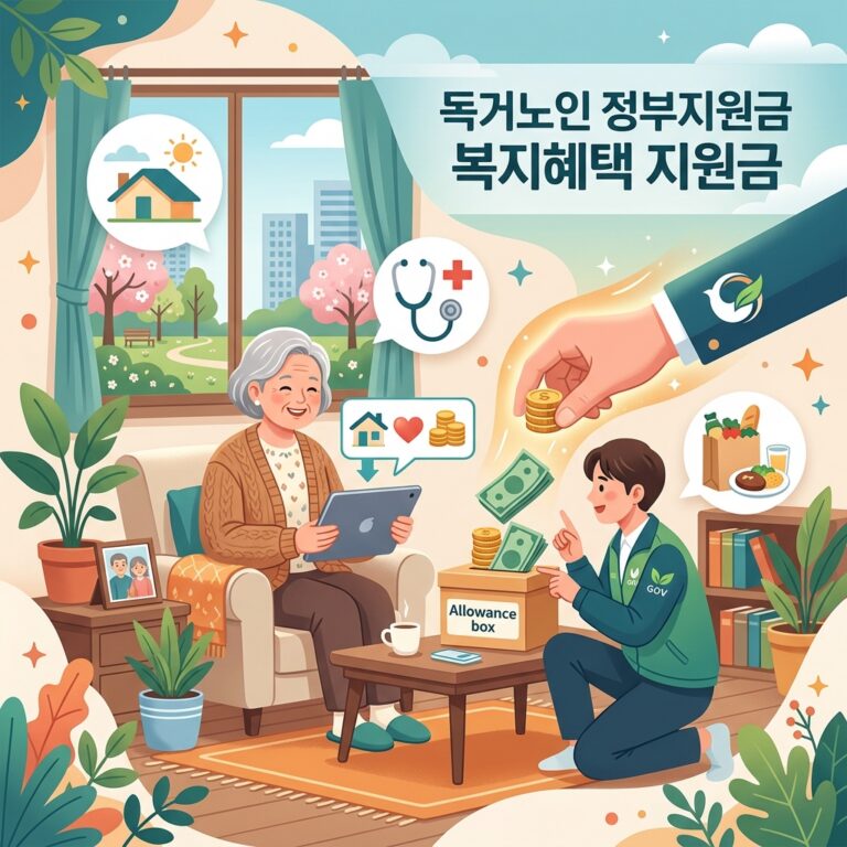 ai thumbnail illustration 독거노인 정부지원금 복지혜택 지원금 1791878197