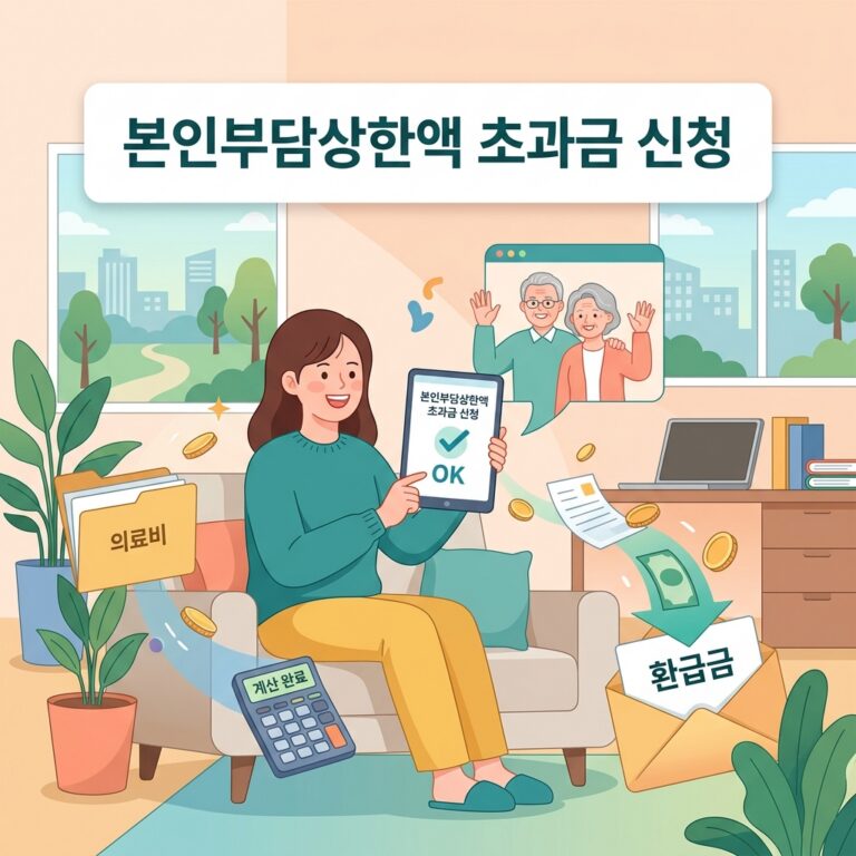 ai thumbnail illustration 본인부담상한액 초과금 신청 1792066833