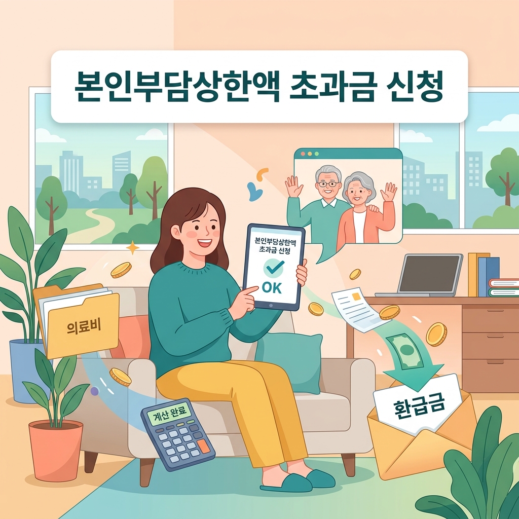 ai thumbnail illustration 본인부담상한액 초과금 신청 1792066833