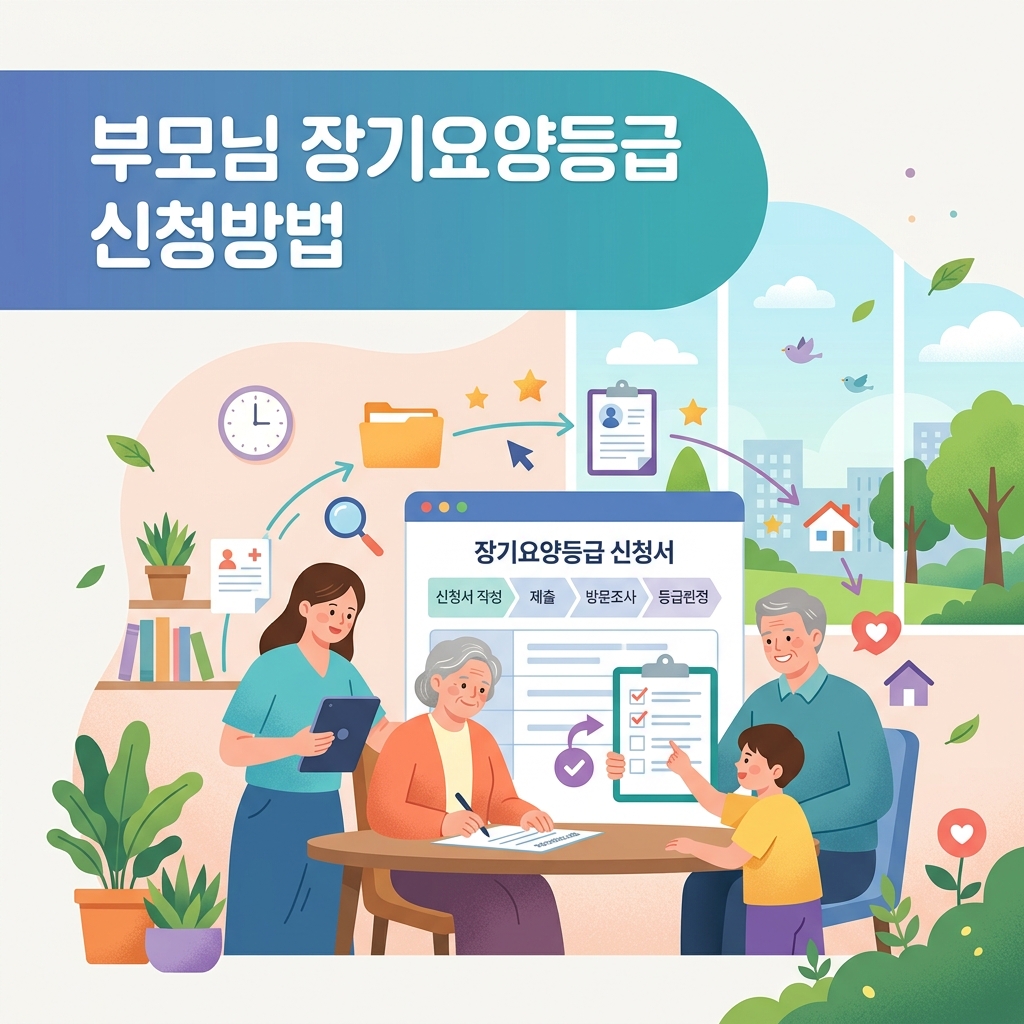 ai thumbnail illustration 부모님 장기요양등급 신청방법 1792208548