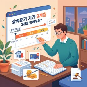 ai thumbnail illustration 상속포기 기간 3개월 언제부터 부모님 빚 상속 전 꼭 확인하세요 1792394799