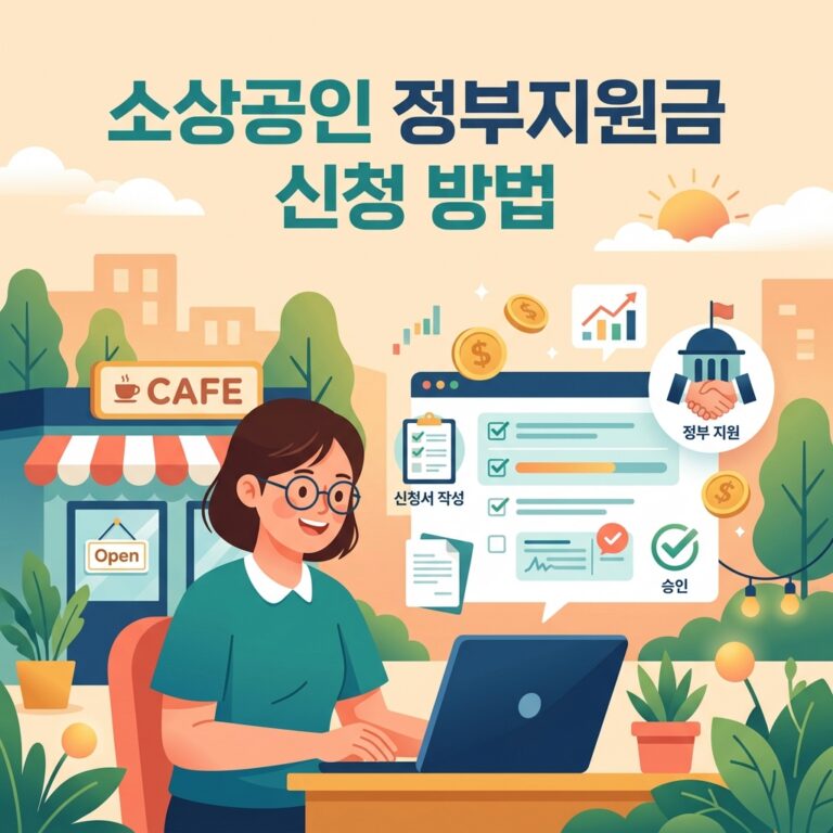 ai thumbnail illustration 소상공인 정부지원금 신청 방법 1791875484