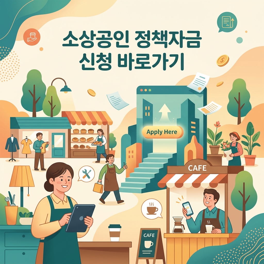 ai thumbnail illustration 소상공인 정책자금 신청 바로가기 1792068229
