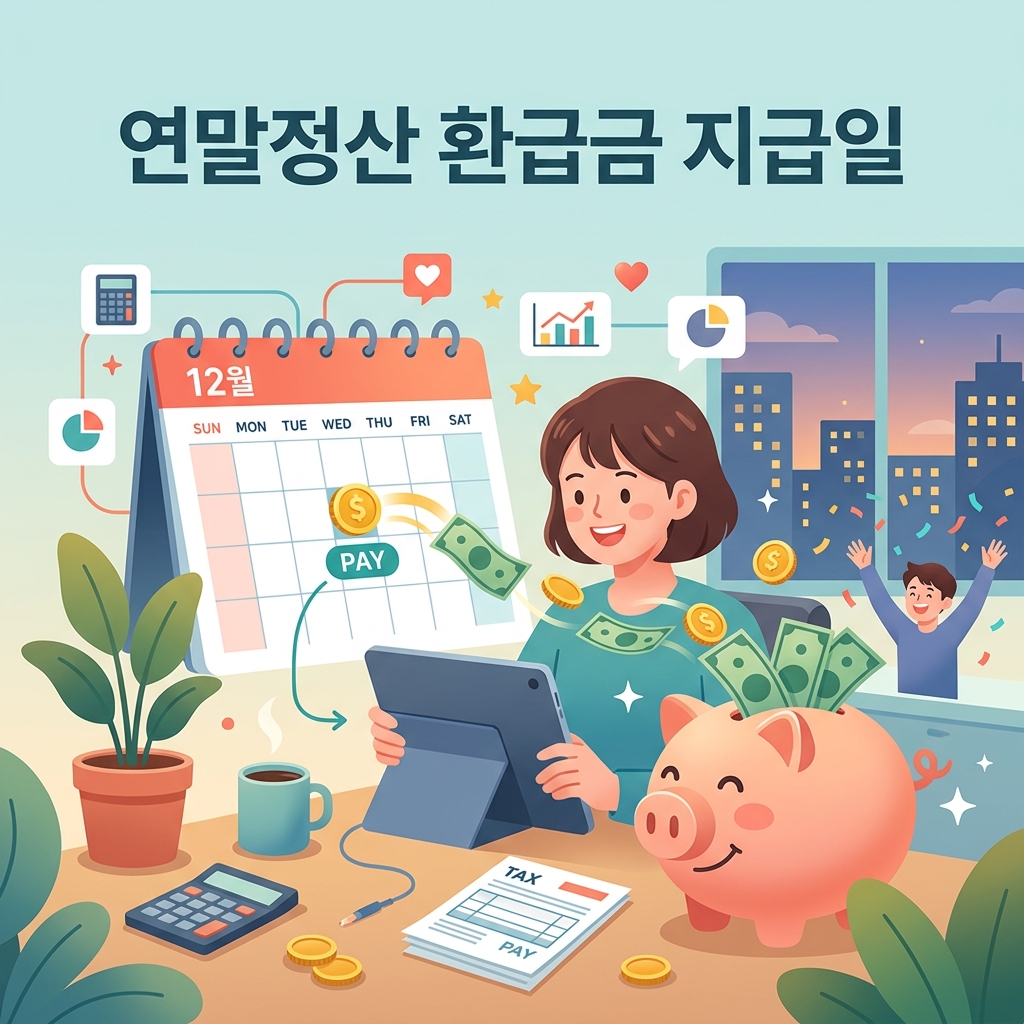 ai thumbnail illustration 연말정산 환급금 지급일 1792531714