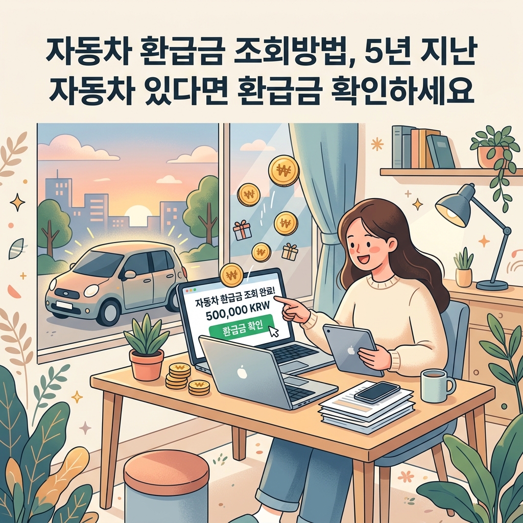 ai thumbnail illustration 자동차 환급금 조회방법 5년 지난 자동차 있다면 환급금 확인하세요 1792395051