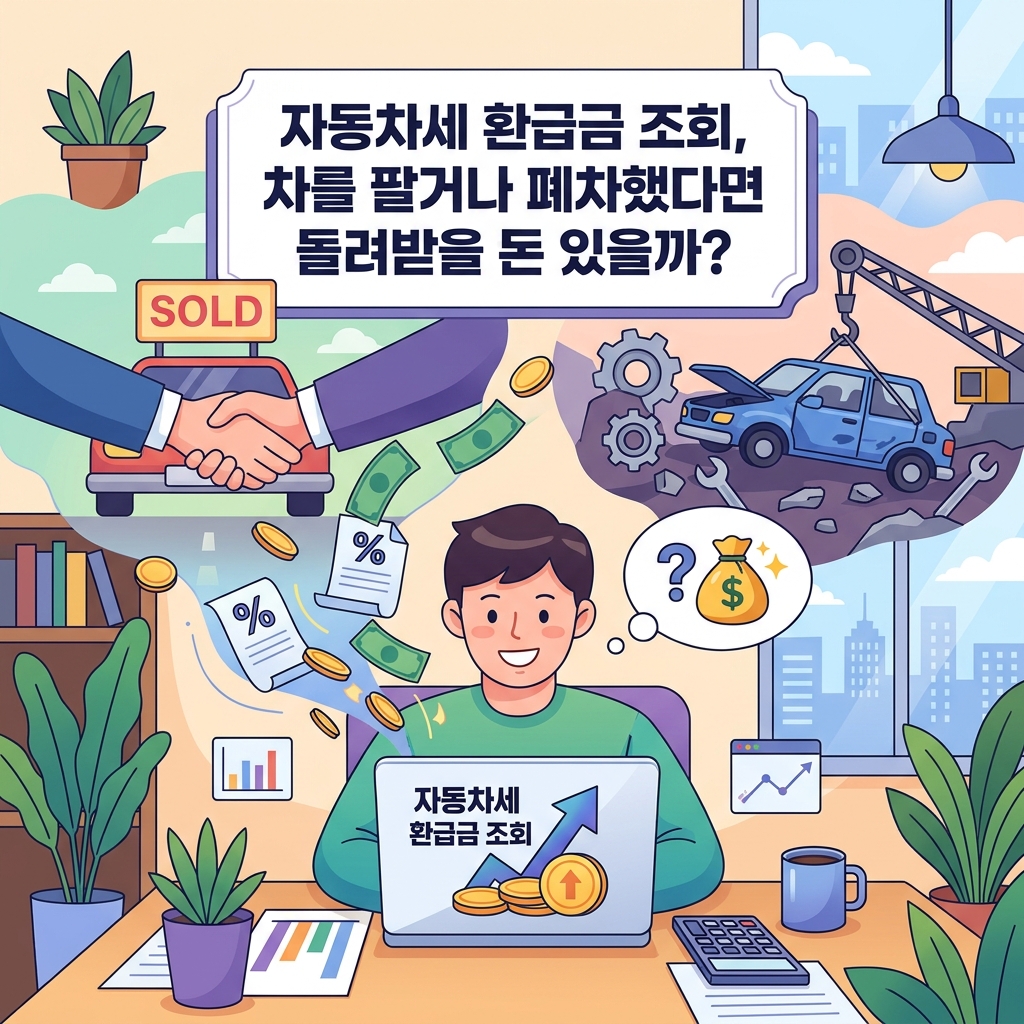 ai thumbnail illustration 자동차세 환급금 조회 차를 팔거나 폐차했다면 돌려받을 돈 있을까 1793170142
