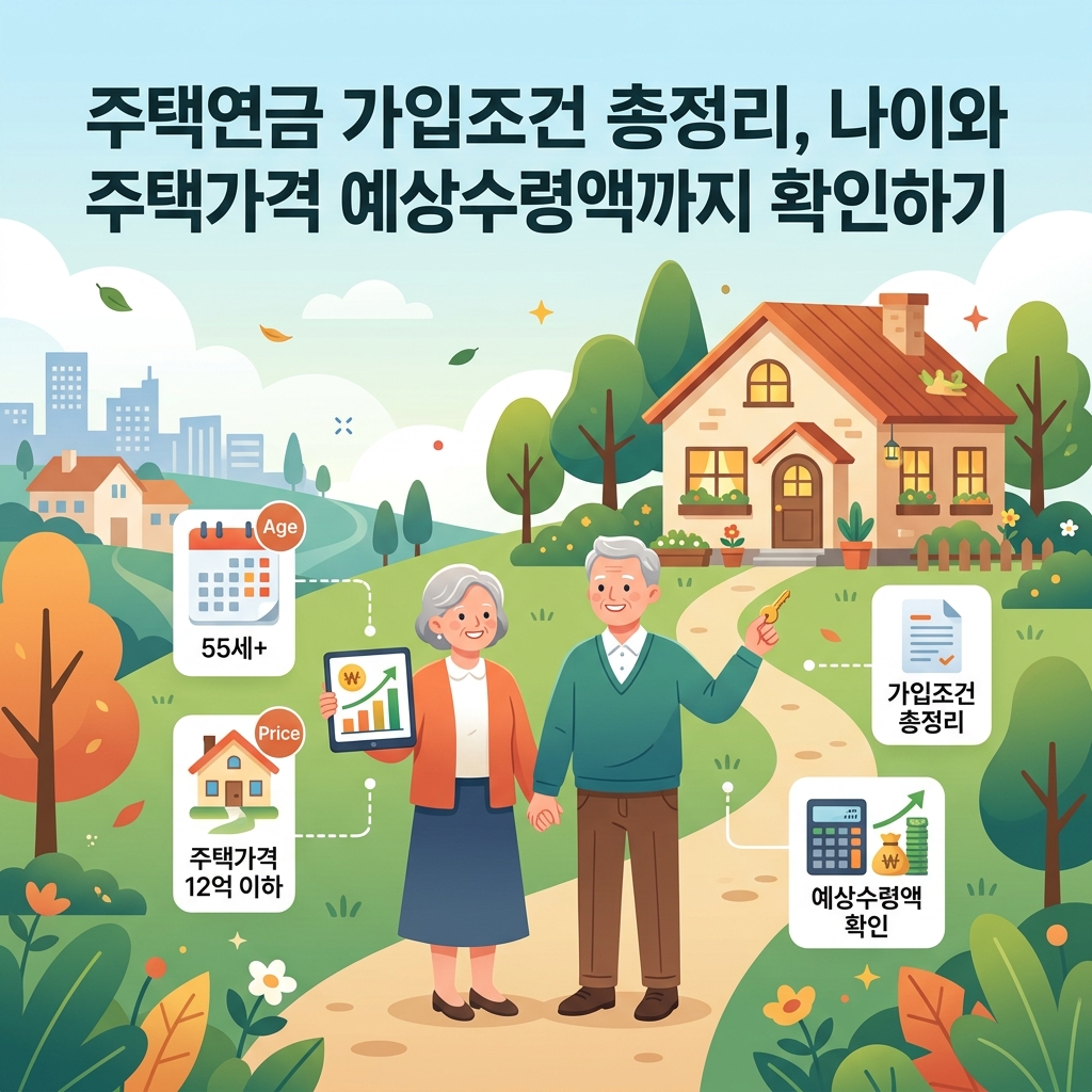 ai thumbnail illustration 주택연금 가입조건 총정리 나이와 주택가격 예상수령액까지 확인하기 1792394375