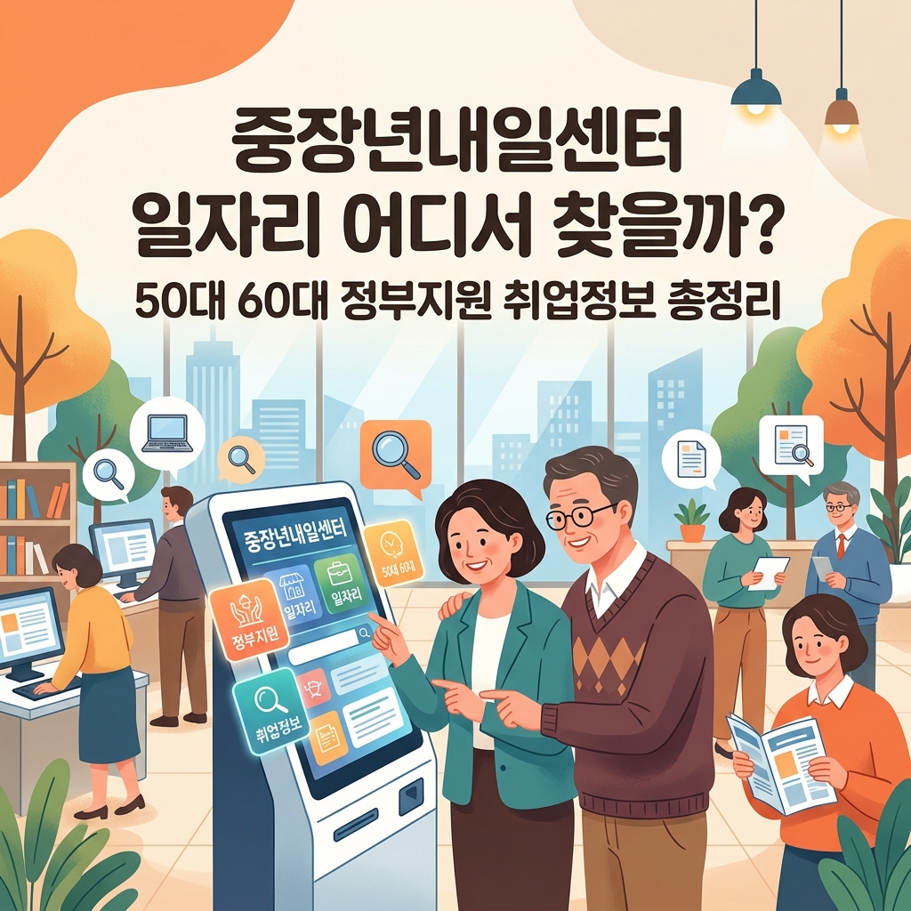 ai thumbnail illustration 중장년내일센터 일자리 어디서 찾을까 50대 60대 정부지원 취업정보 총정리 1792393858