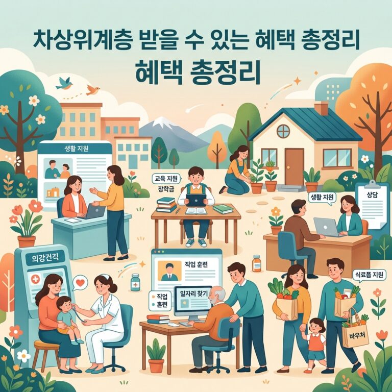 ai thumbnail illustration 차상위계층 받을 수 있는 혜택 총정리 1791932437