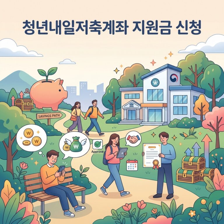 ai thumbnail illustration 청년내일저축계좌 지원금 신청 1791875057