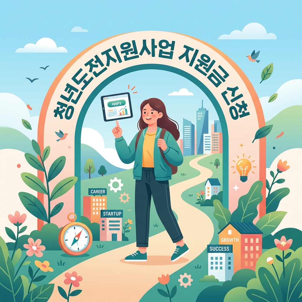 ai thumbnail illustration 청년도전지원사업 지원금 신청 1791874962