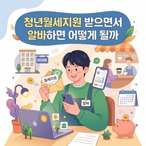 ai thumbnail illustration 청년월세지원 받으면서 알바하면 어떻게 될까 1791932555