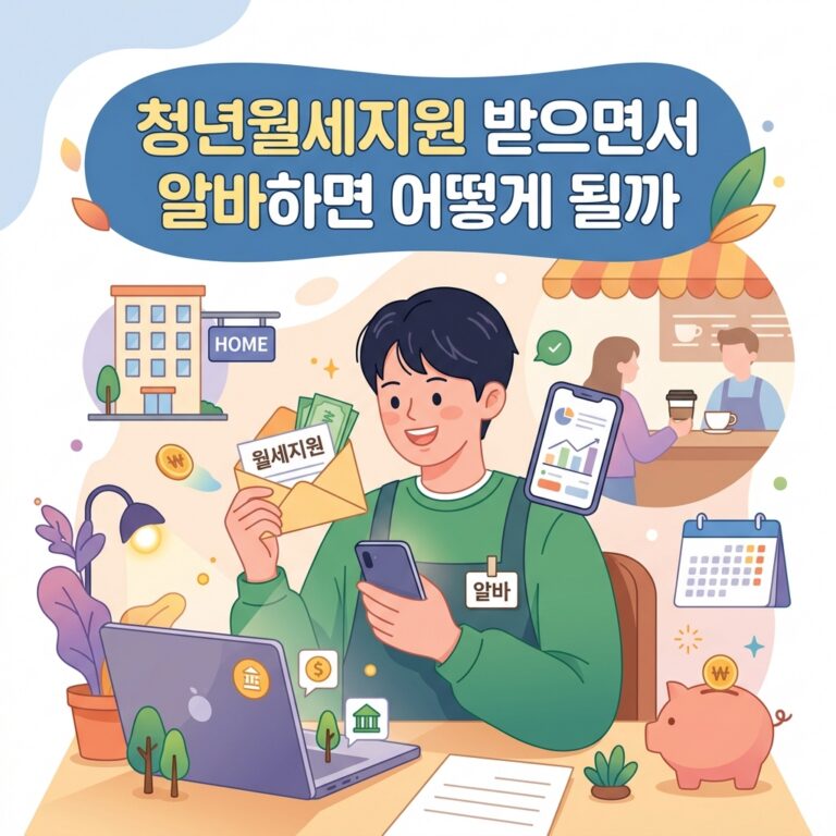 ai thumbnail illustration 청년월세지원 받으면서 알바하면 어떻게 될까 1791932555