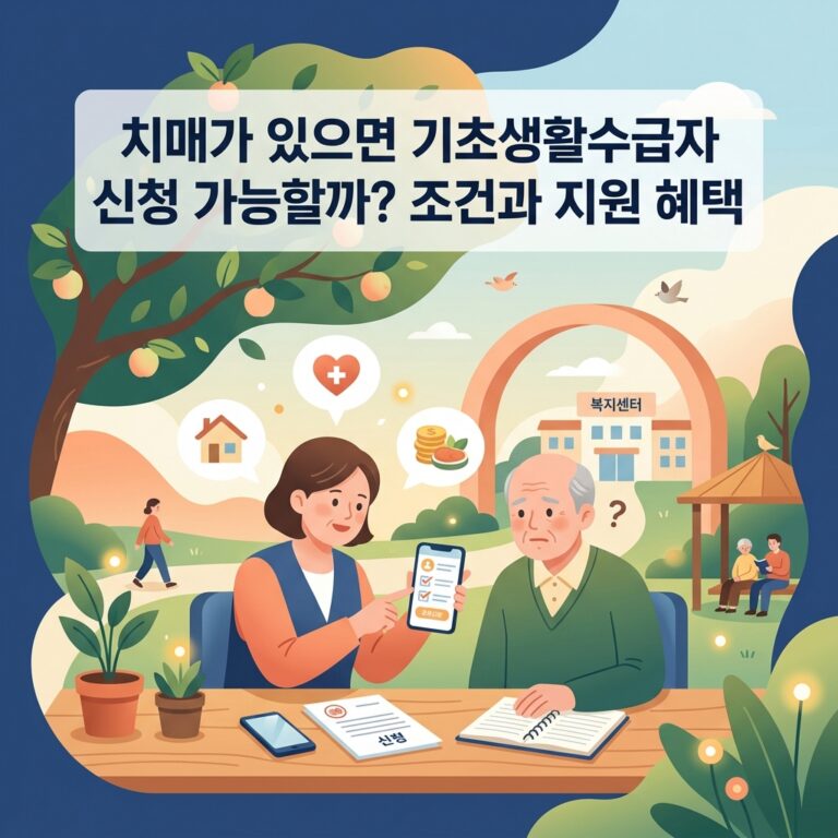 ai thumbnail illustration 치매가 있으면 기초생활수급자 신청 가능할까 조건과 지원 혜택 1792207913