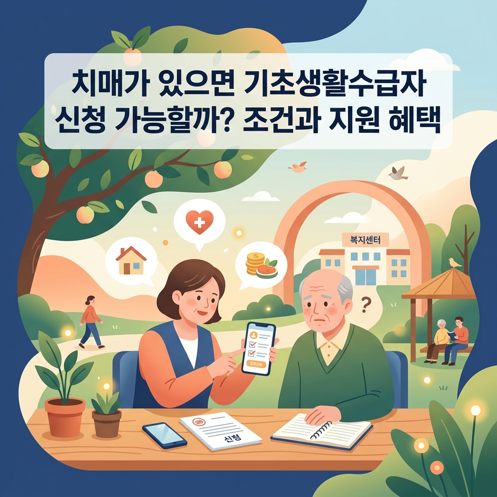 ai thumbnail illustration 치매가 있으면 기초생활수급자 신청 가능할까 조건과 지원 혜택 1792207913