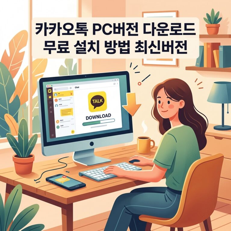 ai thumbnail illustration 카카오톡 PC버전 다운로드 무료 설치 방법 최신버전 1792395525