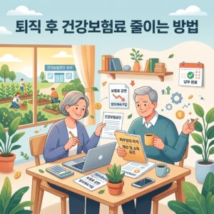 ai thumbnail illustration 퇴직 후 건강보험료 줄이는 방법 1792067538