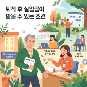 ai thumbnail illustration 퇴직 후 실업급여 받을 수 있는 조건 1792326319