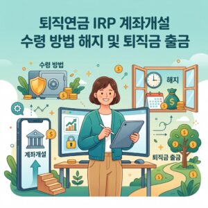 ai thumbnail illustration 퇴직연금 IRP 계좌개설 수령 방법 해지 및 퇴직금 출금 1791928291