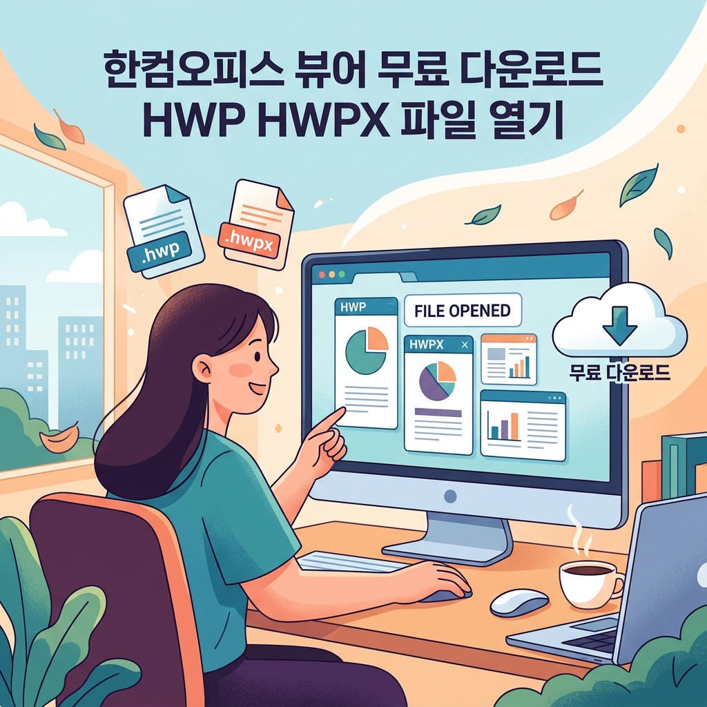 ai thumbnail illustration 한컴오피스 뷰어 무료 다운로드 HWP HWPX 파일 열기 1792395637