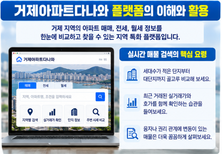 거제아파트다나와 홈페이지 바로가기 및 매매 전세 월세 매물 찾기 2 거제아파트다나와 플랫폼의 이해와 활용
